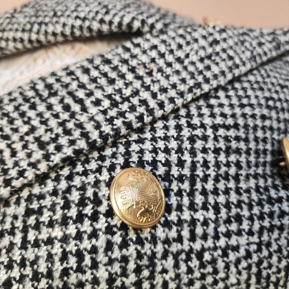 LKNW Express double breasted tweed houndstooth blazer jacket small - Picture 3 of 6